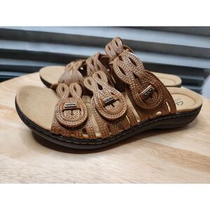 Clarks Laurieann Ruby Women’s 9.5 Brown Comfort Walking Sandals New With Box